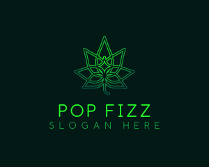 Marijuana Cannabis Leaf logo design