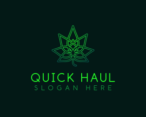 Marijuana Cannabis Leaf logo design