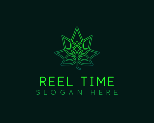 Marijuana Cannabis Leaf logo design