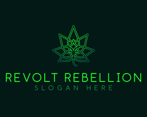 Marijuana Cannabis Leaf logo design