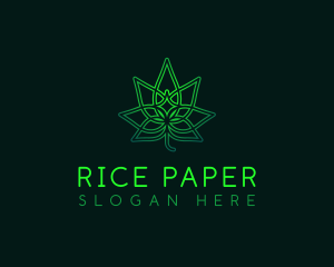 Marijuana Cannabis Leaf logo design