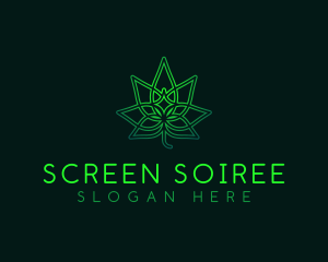 Marijuana Cannabis Leaf logo design