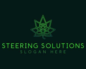 Marijuana Cannabis Leaf logo design