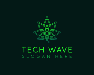 Marijuana Cannabis Leaf logo design