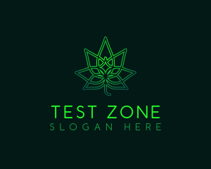 Marijuana Cannabis Leaf logo design