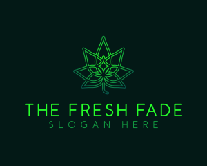 Marijuana Cannabis Leaf logo design