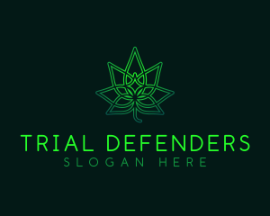 Marijuana Cannabis Leaf logo design