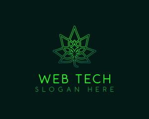 Marijuana Cannabis Leaf logo design