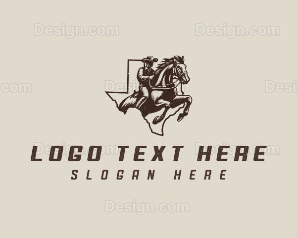 Texas Cowboy Rodeo Logo