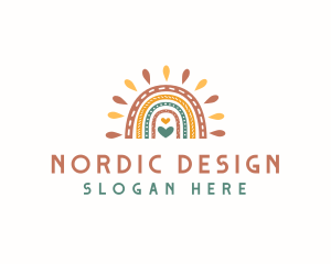 Creative Scandinavian Rainbow logo