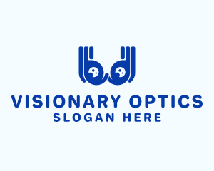 Abstract Eye Goggles logo design