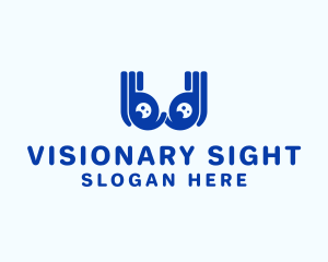 Abstract Eye Goggles logo design