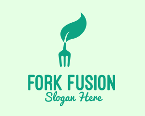 Fork Leaf Vegan Restaurant logo design