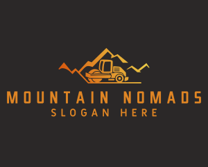 Orange Mountain Road Roller logo design