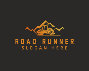 Orange Mountain Road Roller logo design