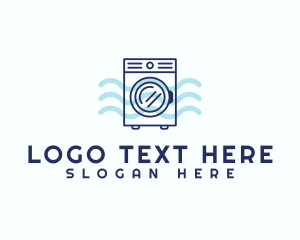 Minimalist Laundromat Service logo