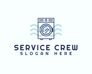 Minimalist Laundromat Service logo