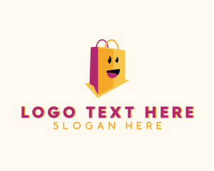 Retailer - Happy Shopping Bag Mall logo design