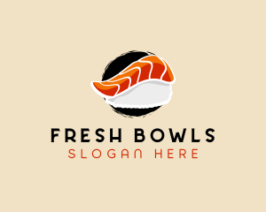 Asian Food Sushi logo design