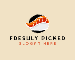 Asian Food Sushi logo design