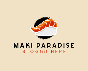 Asian Food Sushi logo design