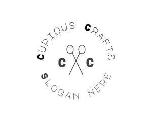 Hairdresser Craft Scissor logo