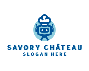 Chef Robot Restaurant logo design