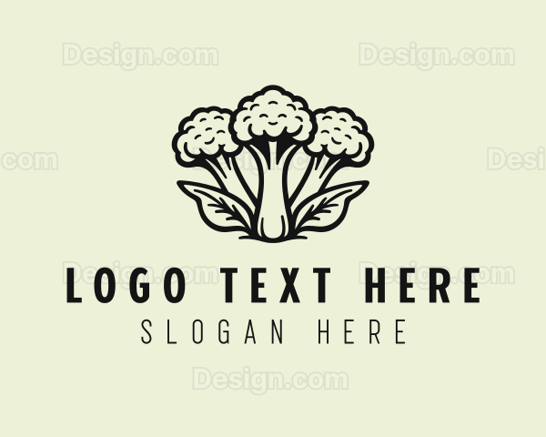 Organic Farm Broccoli Logo