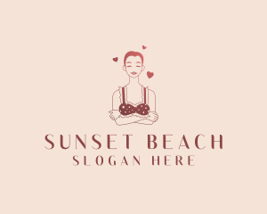 Woman Heart Lingerie logo design