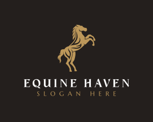 Horse Equine Stallion logo design