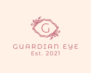 Pink Beauty Eye Cosmetics  logo design