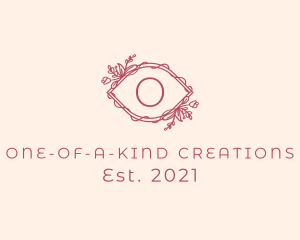 Pink Beauty Eye Cosmetics  logo design