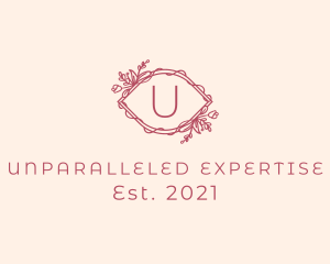 Pink Beauty Eye Cosmetics  logo design