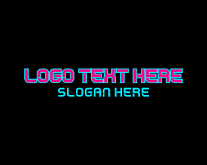 Futuristic - Futuristic Neon Wordmark logo design