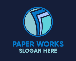 Paper Page Document Files logo design