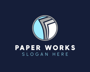 Paper Document Files logo design