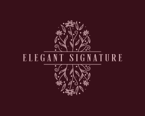 Elegant Garden Event logo design