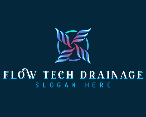 Wind Flow Ring logo design