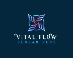 Wind Flow Ring logo design