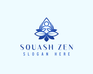 Yoga Floral Zen logo design