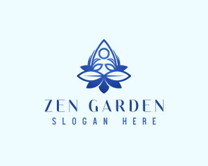 Yoga Floral Zen logo design