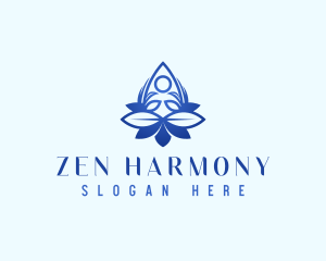 Yoga Floral Zen logo design