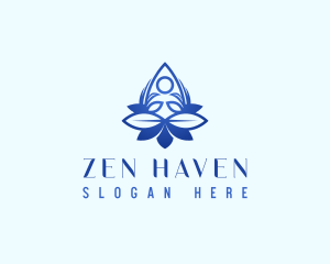 Yoga Floral Zen logo design