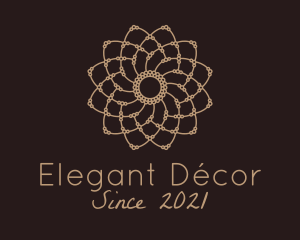 Decorative Flower Mandala logo design