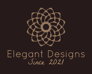 Decorative Flower Mandala logo design