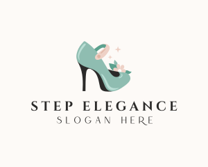 Fashion Stiletto Shoe logo design