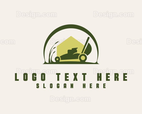 Lawn Mower Landscape Logo