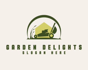 Lawn Mower Landscape logo design