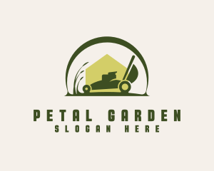 Lawn Mower Landscape logo design