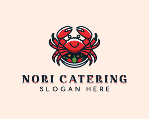 Seafood Crab Cooking logo design